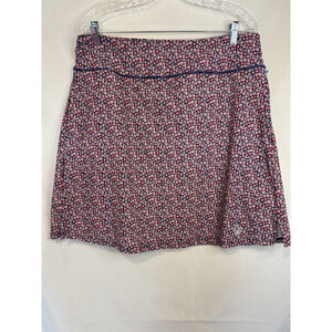 moteepi Pickleball Sport Skirt Skort Shorts Midi Floral Navy Size 2XL Stretch
